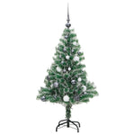 Artificial Christmas Tree with 150 LEDs,Flocked Snow 150/120 cm