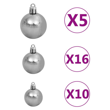 Artificial Christmas Tree 300 LEDs, Ball Set 210/180 cm