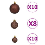 Slim Christmas Tree 300 LEDs, Ball Set 300/270 cm