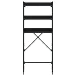 Washing Machine Shelf Black Engineered Wood