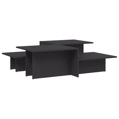 Coffee Tables 2 pcs White/Black/Grey Engineered Wood
