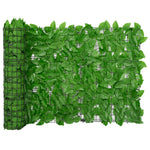 Balcony Privacy Screen with Green Leaves Stylish