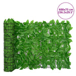 Balcony Privacy Screen with Green Leaves Stylish