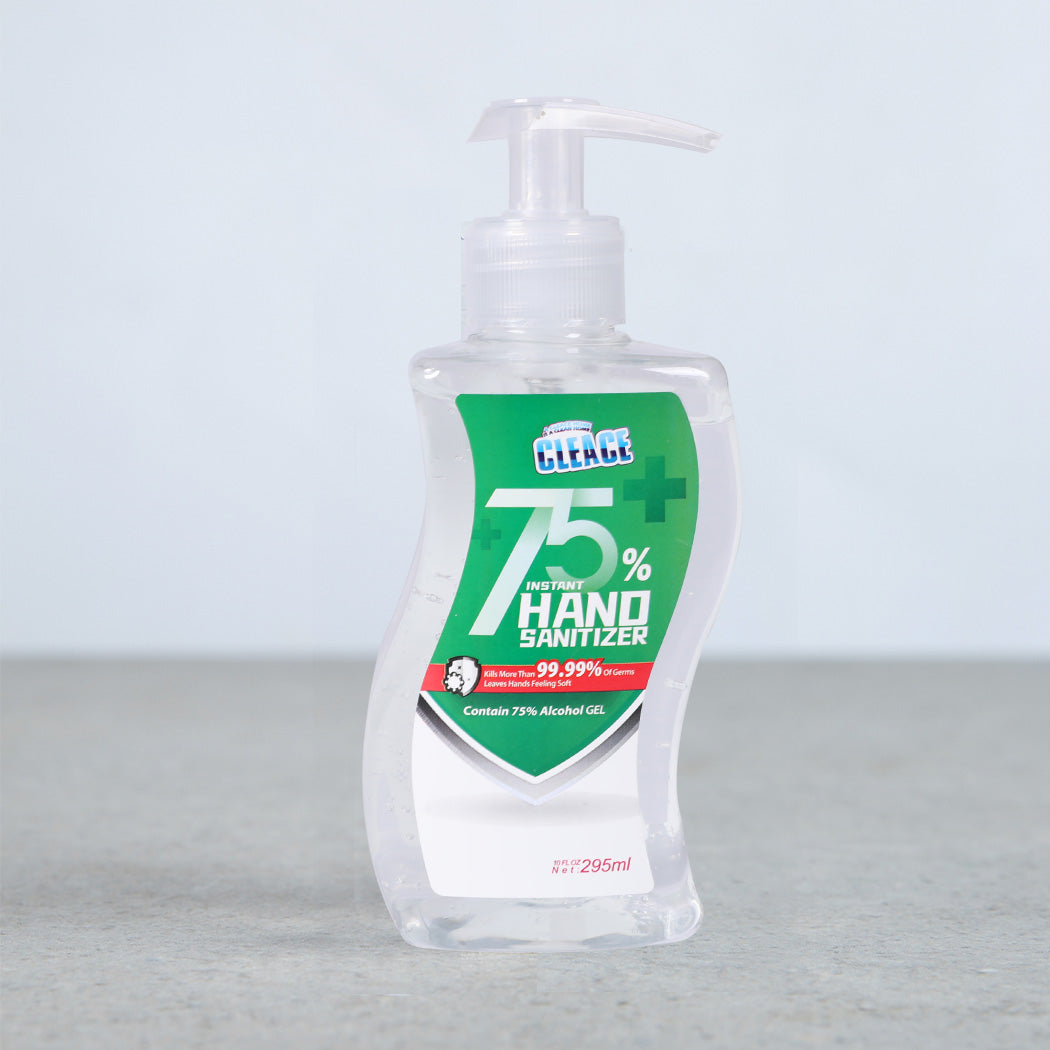 Cleace 1x Hand Sanitiser Sanitizer Instant Gel Wash 75% Alcohol 295ML