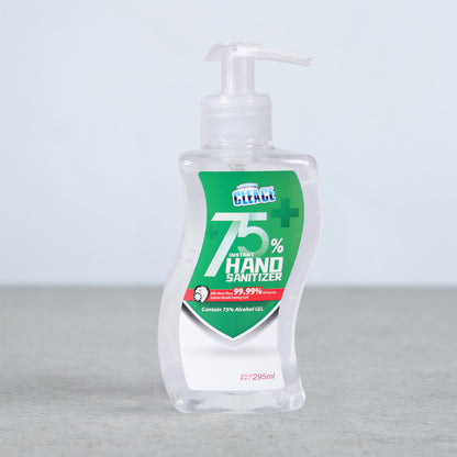 Cleace 1x Hand Sanitiser Sanitizer Instant Gel Wash 75% Alcohol 295ML
