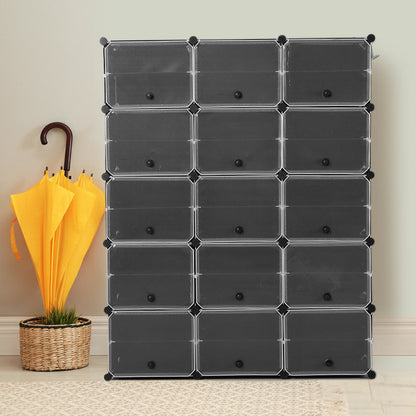 Cube Cabinet Shoe Storage 10 Tier 3 Column