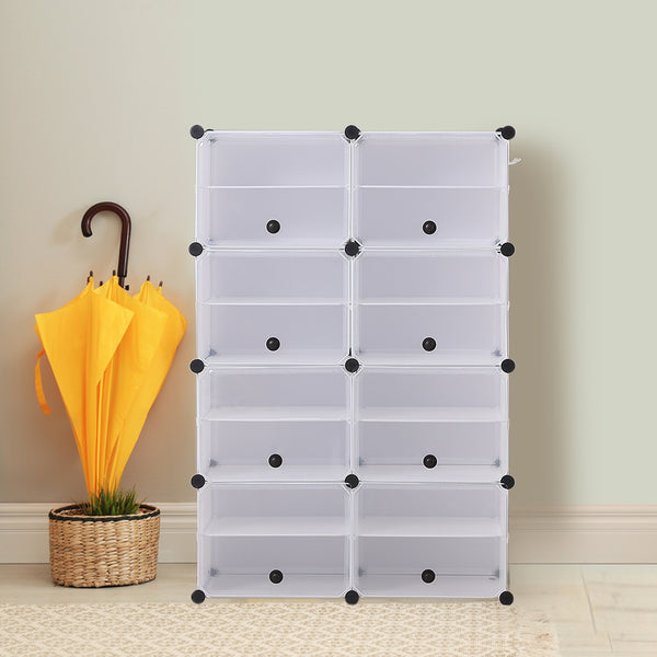  Shoe Cube Cabinet Rack Shelf Stackable 8 Tier