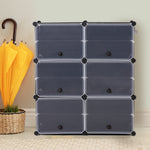 Cube Cabinet DIY Shoe Storage Cabinet Organiser Rack Shelf Stackable 6 Tier