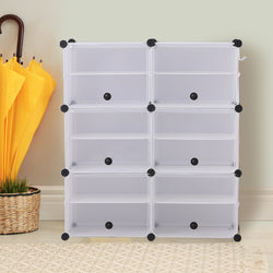 Shoe Cube Cabinet Rack Shelf Stackable 6 Tier