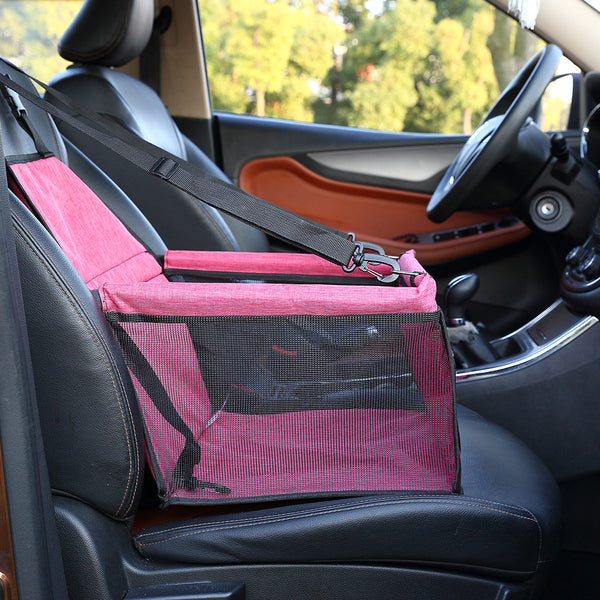  Pet Car Booster Seat Puppy Cat Dog Auto Carrier Travel Protector Red