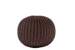 Knitted Pouf BROWN