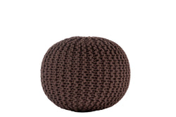 Knitted Pouf BROWN

