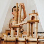 Bamboo Building Set With House