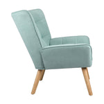 Armchair Accent Chairs Sofa Lounge Fabric Upholstered Tub Chair Blue