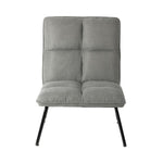 Armchair Lounge Chair Accent Chairs Linen Fabric Upholstered Light Grey