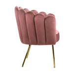 Armchair Lounge Chair Accent Chairs Velvet Fabric Sofa Couches Pink