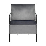 Velvet Armchair Accent Chairs Sofa Lounge Upholstered Tub Chair Grey