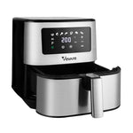 Vevare Air Fryer 5.5L LCD Airfryers Electric Oven Oil Free Kitchen Cooker Silver