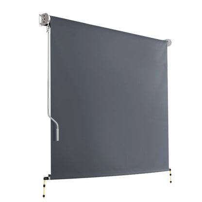 Instahut 1.8m x 2.5m Retractable Roll Down Awning - Grey