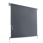 Instahut 2.4m x 2.5m Retractable Roll Down Awning - Grey