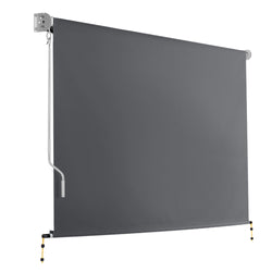 Instahut 2.7m x 2.5m Retractable Roll Down Awning - Grey