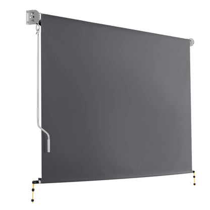 Instahut 3m x 2.5m Retractable Roll Down Awning - Grey