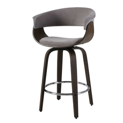 Bar Stool Wooden Dining Chair Grey