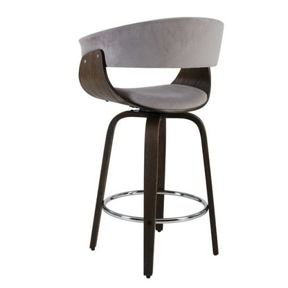 Bar Stool Wooden Dining Chair Grey