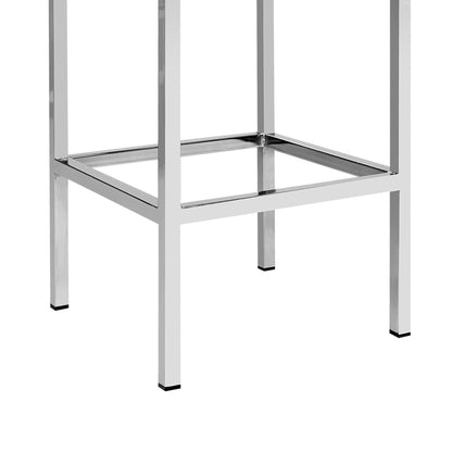 Set of 2 PU Leather Backless Bar Stools - Melbourne Home & Living