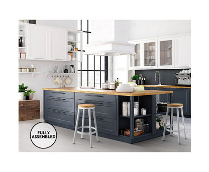 Set of 2 Wooden Stackable Bar Stools - Melbourne Home & Living