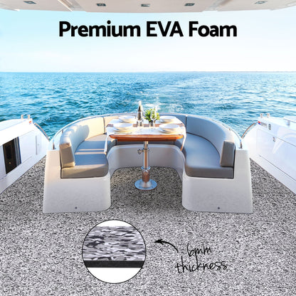 Eva Foam Boat Flooring Mat Decking Sheet 240X90X0.6Cm Dark Brown