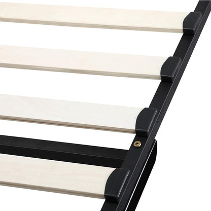 King Single Bed Frame Mattress Base with Lift Gas Beige