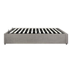 Queen Bed Frame Mattress Base with Lift Gas Beige