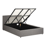 King Bed Frame with Gas Lift and Storage Space Mattress Base