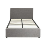 King Single Bed Frame with Gas Lift and Storage Space Mattress Base
