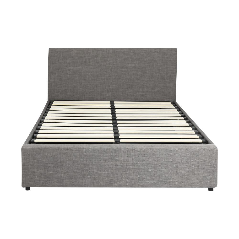 Queen Bed Frame with Gas Lift and Storage Space Mattress Base