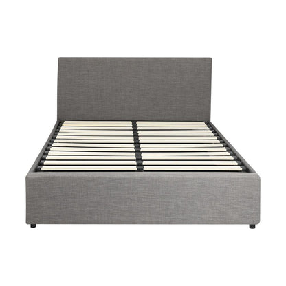 Queen Bed Frame with Gas Lift and Storage Space Mattress Base