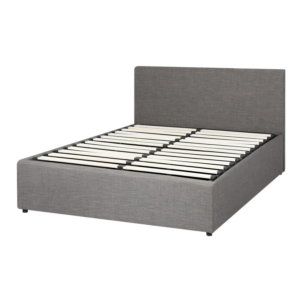 Queen Bed Frame with Gas Lift and Storage Space Mattress Base