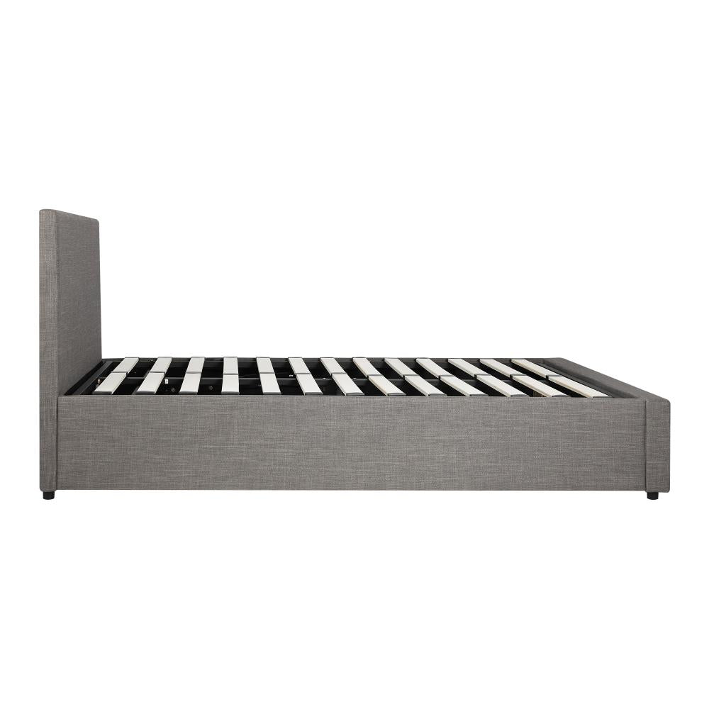Queen Bed Frame with Gas Lift and Storage Space Mattress Base