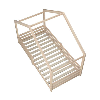 Kids Bed Frame Wooden Bed Base Children Single Bed Frame Timber Mattress Platform Wooden