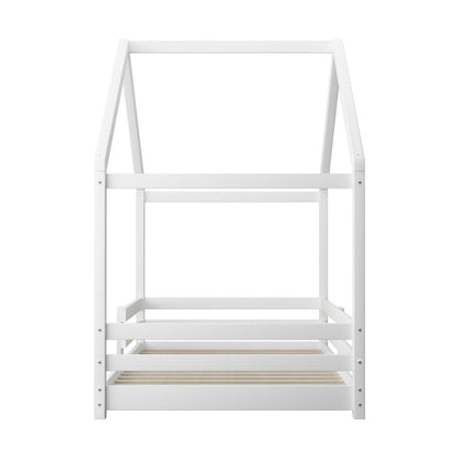 Kids Bed Frame Single Wooden Bedframe Mattress Base Timber Platform
