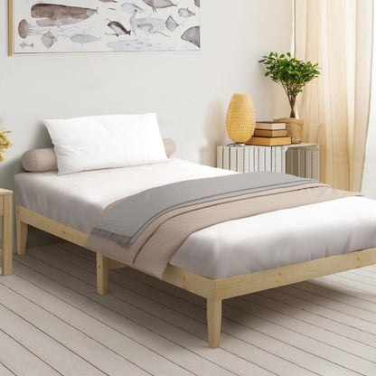 Bed Frame King Single Wooden Timber Mattress Base Bed Base Platform