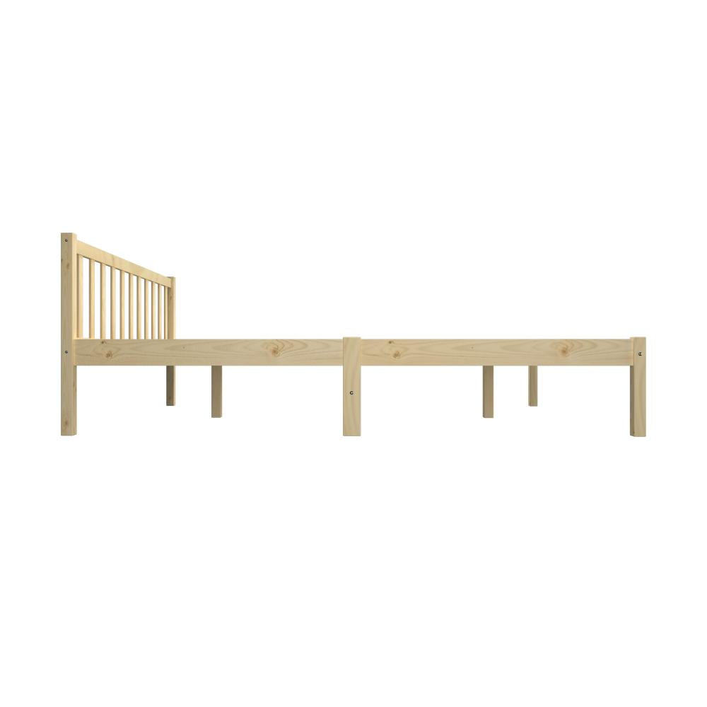 Bed Frame Double Size Wood Mattress Base Wooden Timber Platform Bedroom