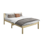 Bed Frame King Size Wooden Timber Mattress Base Wood Headboard Bedroom