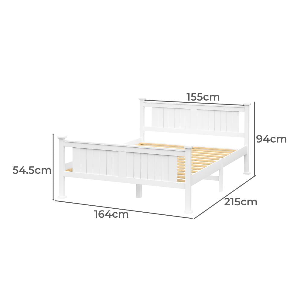 Bed Frame Pine Wooden Timber Base Platform Bedroom
