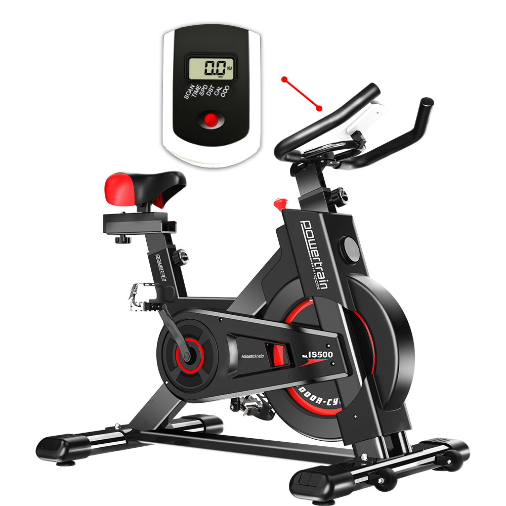Powertrain Heavy Flywheel Exercise Spin Bike IS500 - Black
