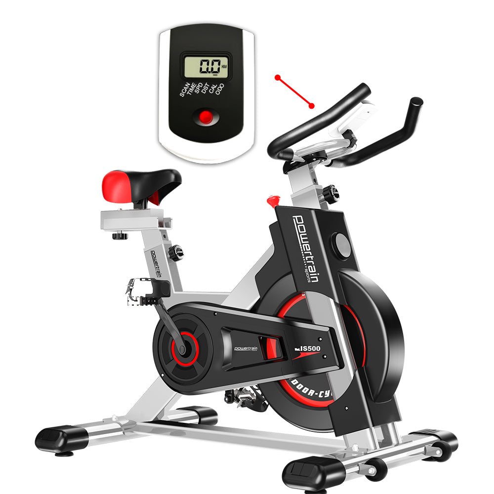 Powertrain Heavy Flywheel Exercise Spin Bike IS500 - Silver