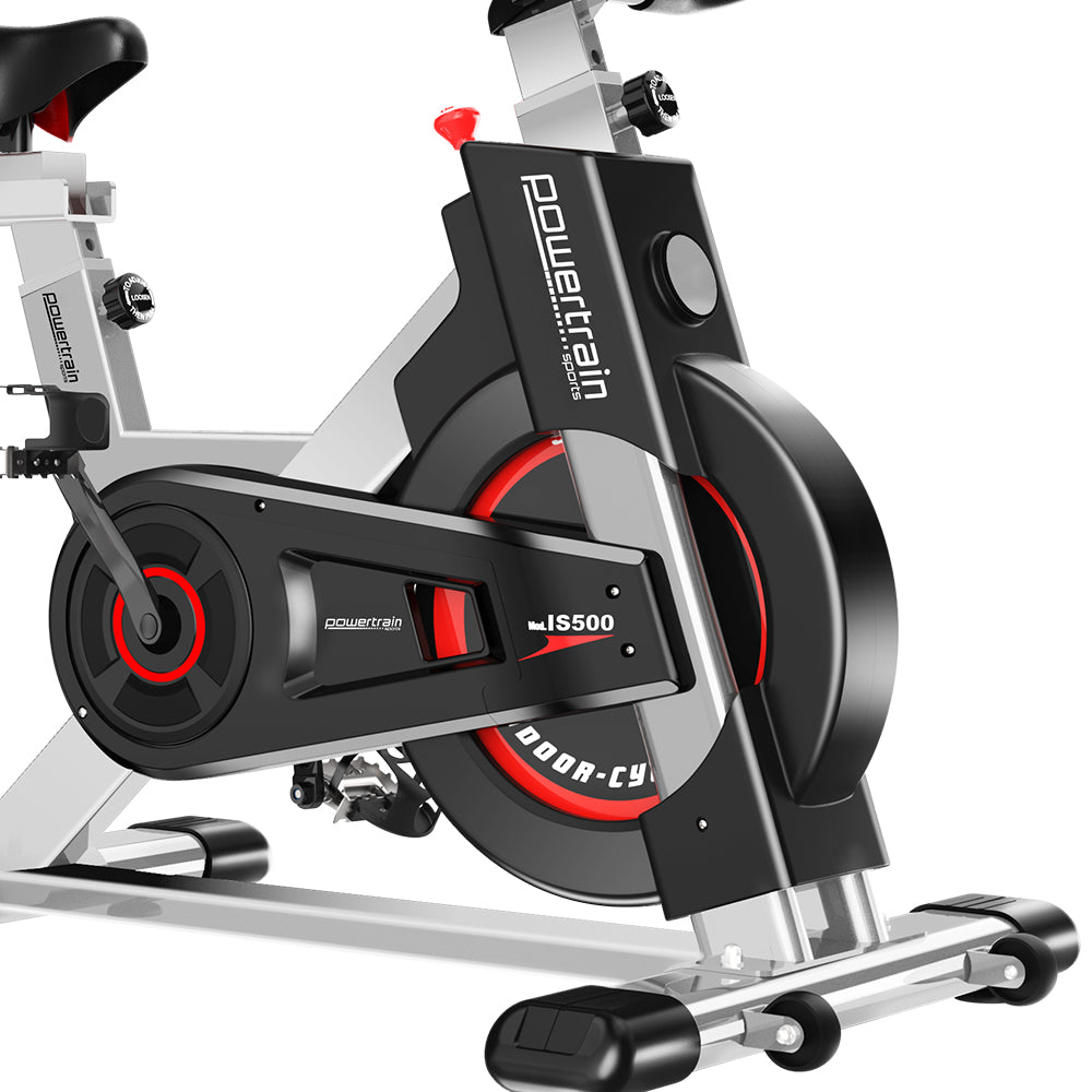 Powertrain Heavy Flywheel Exercise Spin Bike IS500 - Silver