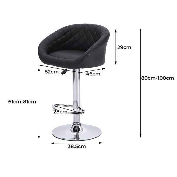 2x Bar Stools Stool Black