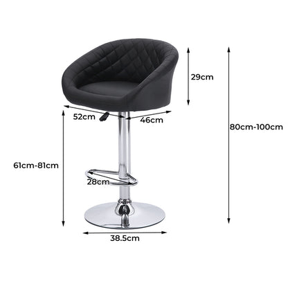 2x Bar Stools Stool Black